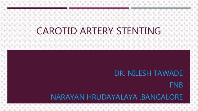 Carotid Artery Stenting: The Basics
